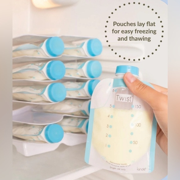 Kiinde Twist Keeper Twist Pouch Storage Organizer Freezer & Dishwasher Safe - Picture 2 of 14